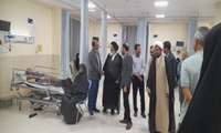 بازدید حضرت حجت الاسلام والمسلمین حاج آقای تقوی مسئول دفتر نهاد رهبری در دانشگاه علوم پزشکی هرمزگان از بیمارستان حضرت ابوالفضل (ع) شهرستان میناب