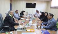 دیدار رئیس بیمارستان حضرت ابوالفضل (ع) میناب با اعضای شورای شهر